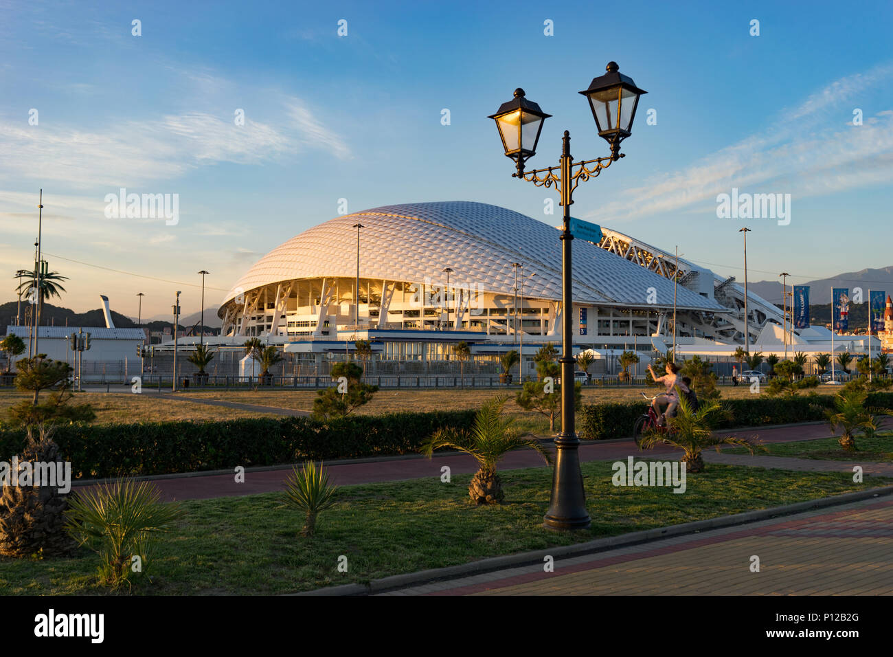 Sotchi, Russia-June 9, 2018 : avec le stade Fisht avant que le monde de football 2018. Banque D'Images