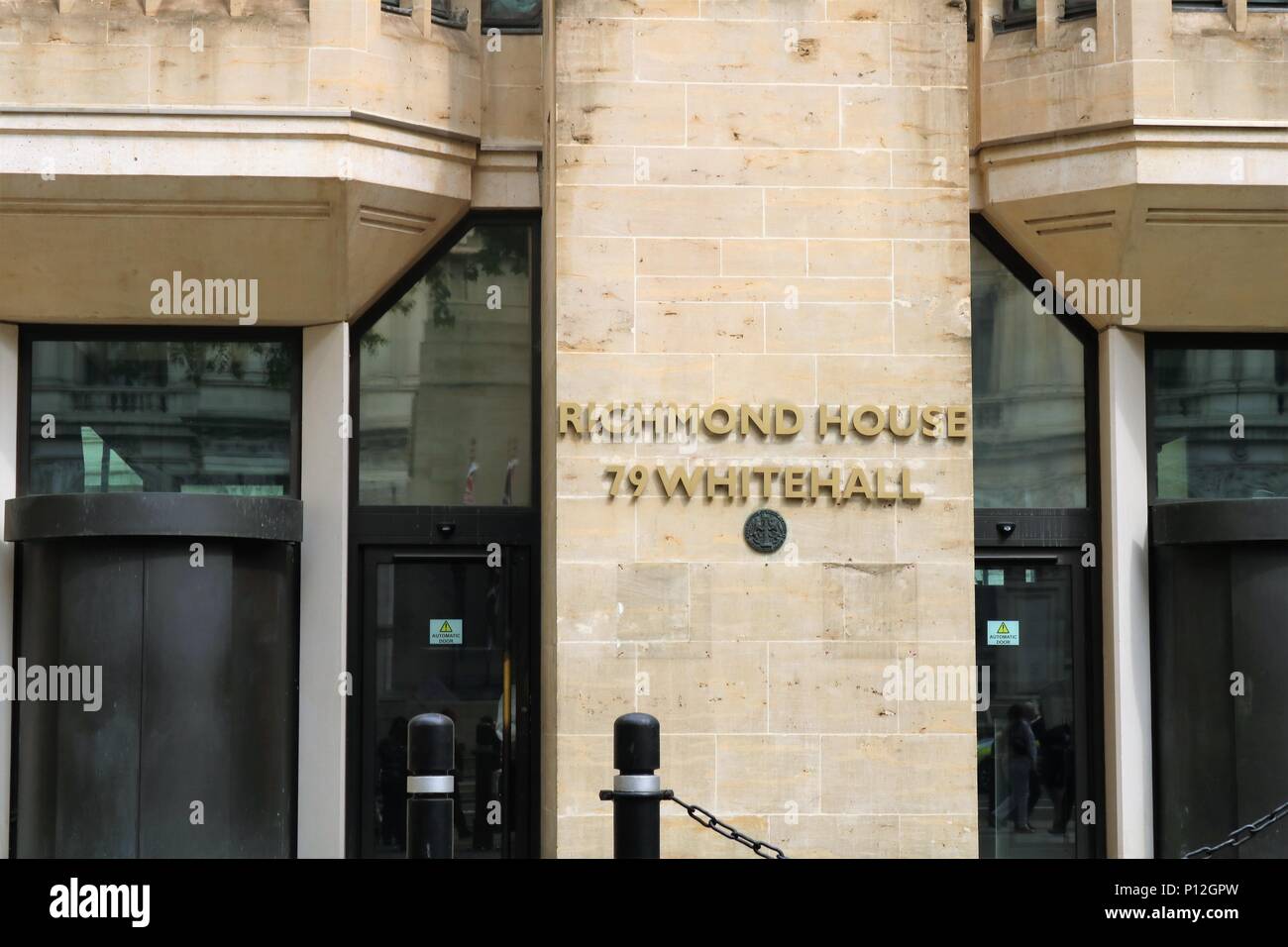 Richmond House, 79 Whitehall, Londres, UK - Palais du gouvernement Banque D'Images