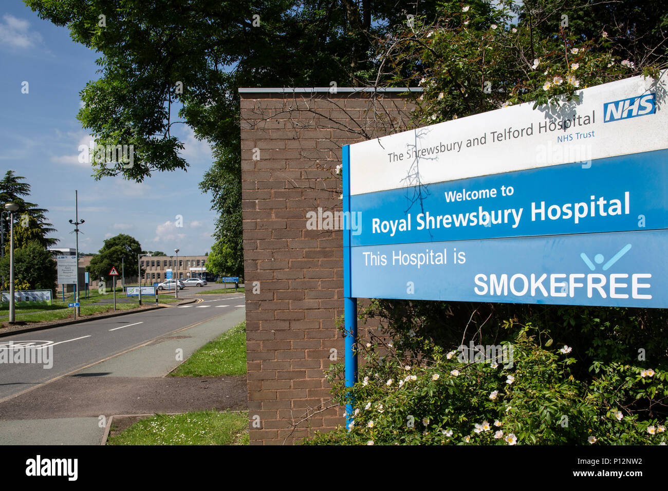 L'Hôpital Royal de Shrewsbury Shrewsbury Shropshire UK NHS desservant l'hôpital et le Shropshire, West Midlands et au Pays de Galles Banque D'Images