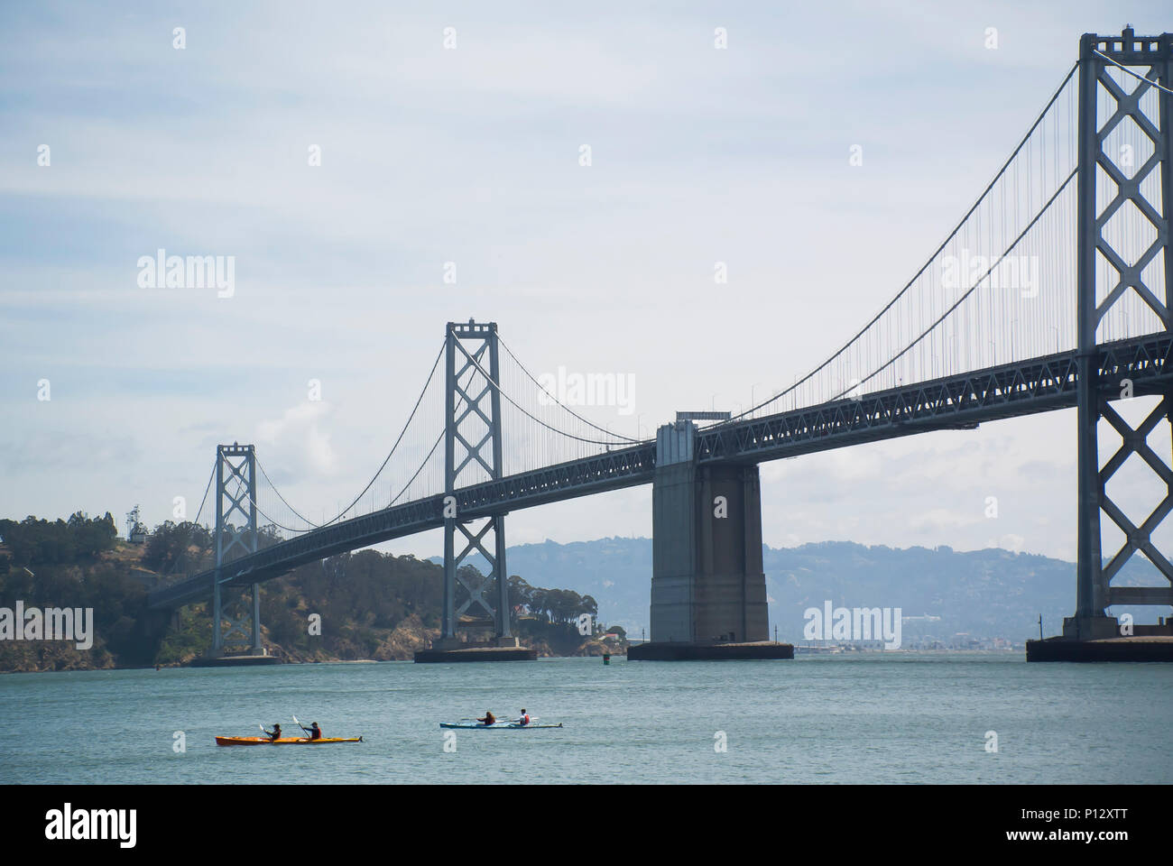 / San Francisco Oakland Bay Bridge Banque D'Images