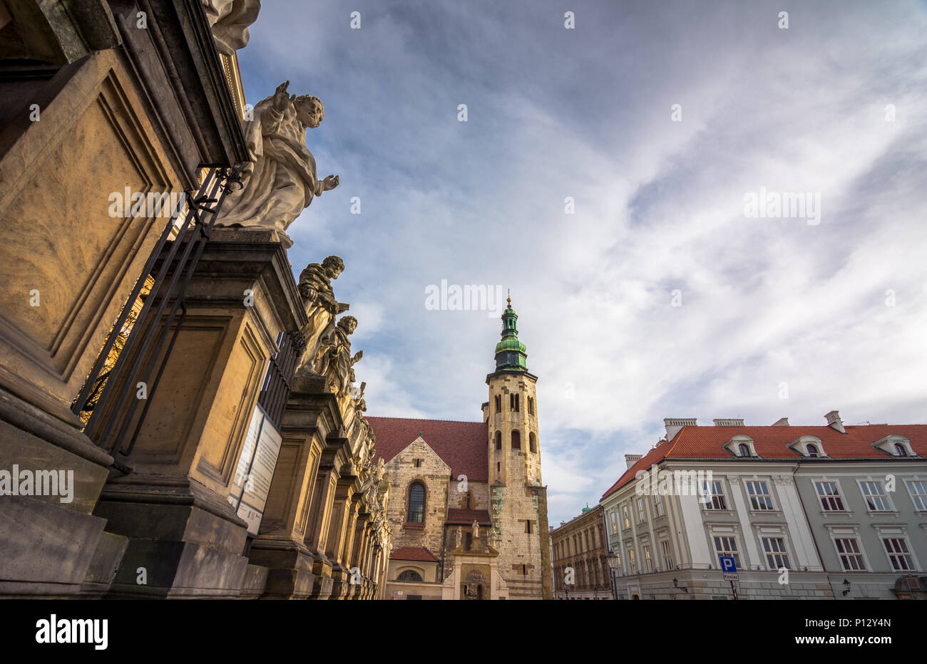 Vieille ville de Cracovie, Pologne Banque D'Images