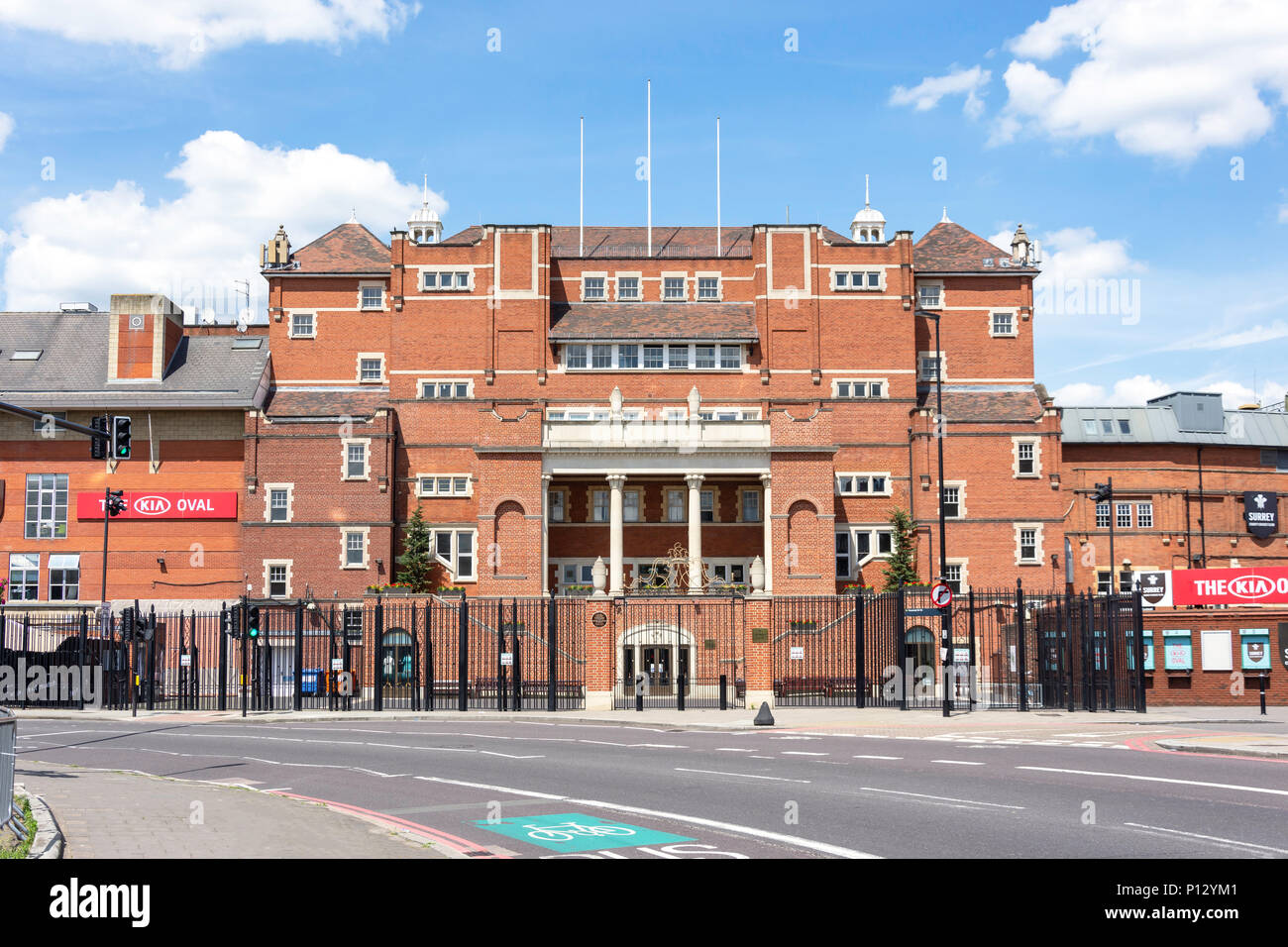 La Kia Oval Cricket Ground, Kennington Lane, Kennington, London Borough of Lambeth, Greater London, Angleterre, Royaume-Uni Banque D'Images