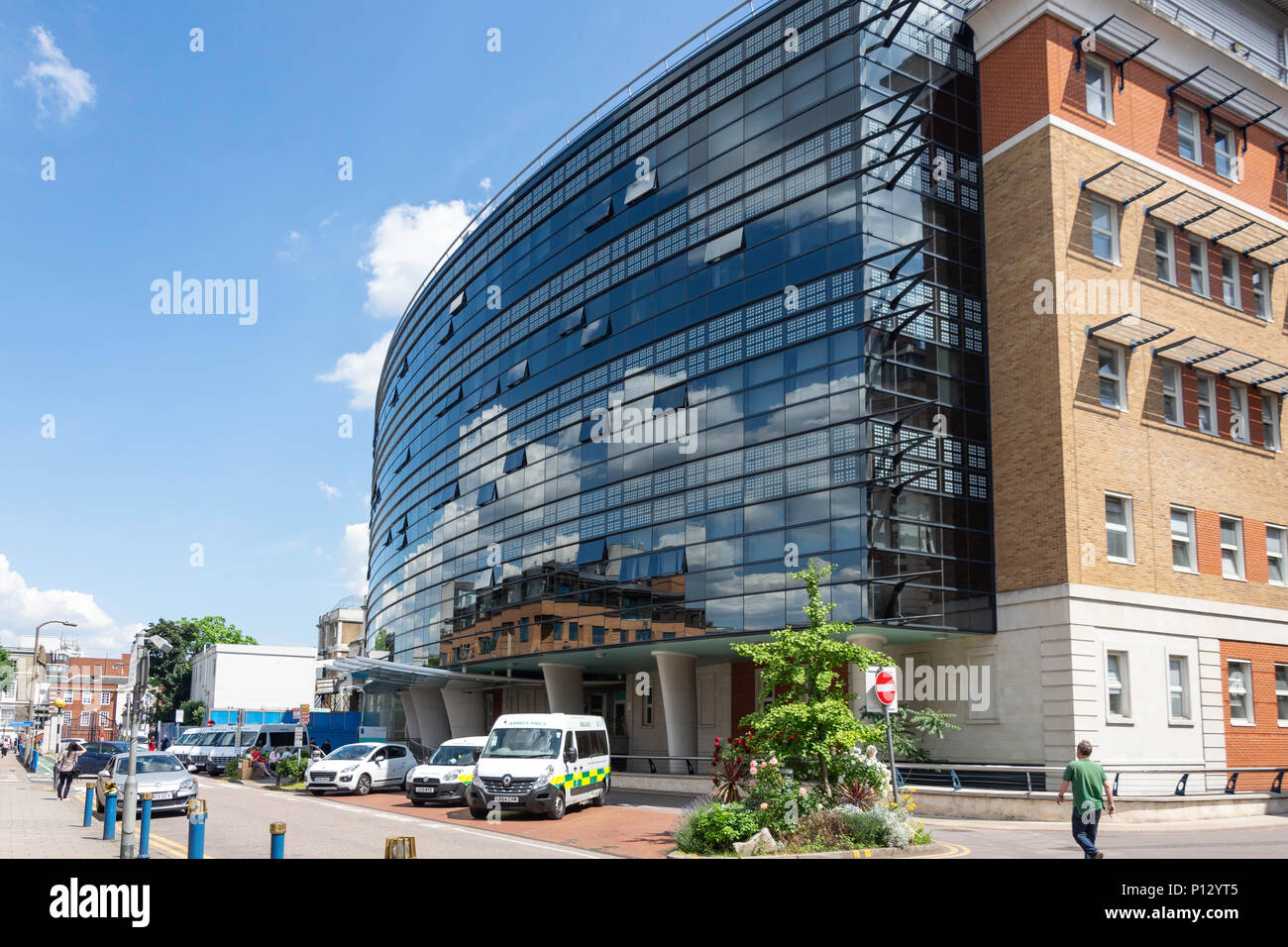Golden Jubilee Wing at King's College Hospital, Denmark Hill, Camberwell, London Borough of Southwark, Greater London, Angleterre, Royaume-Uni Banque D'Images