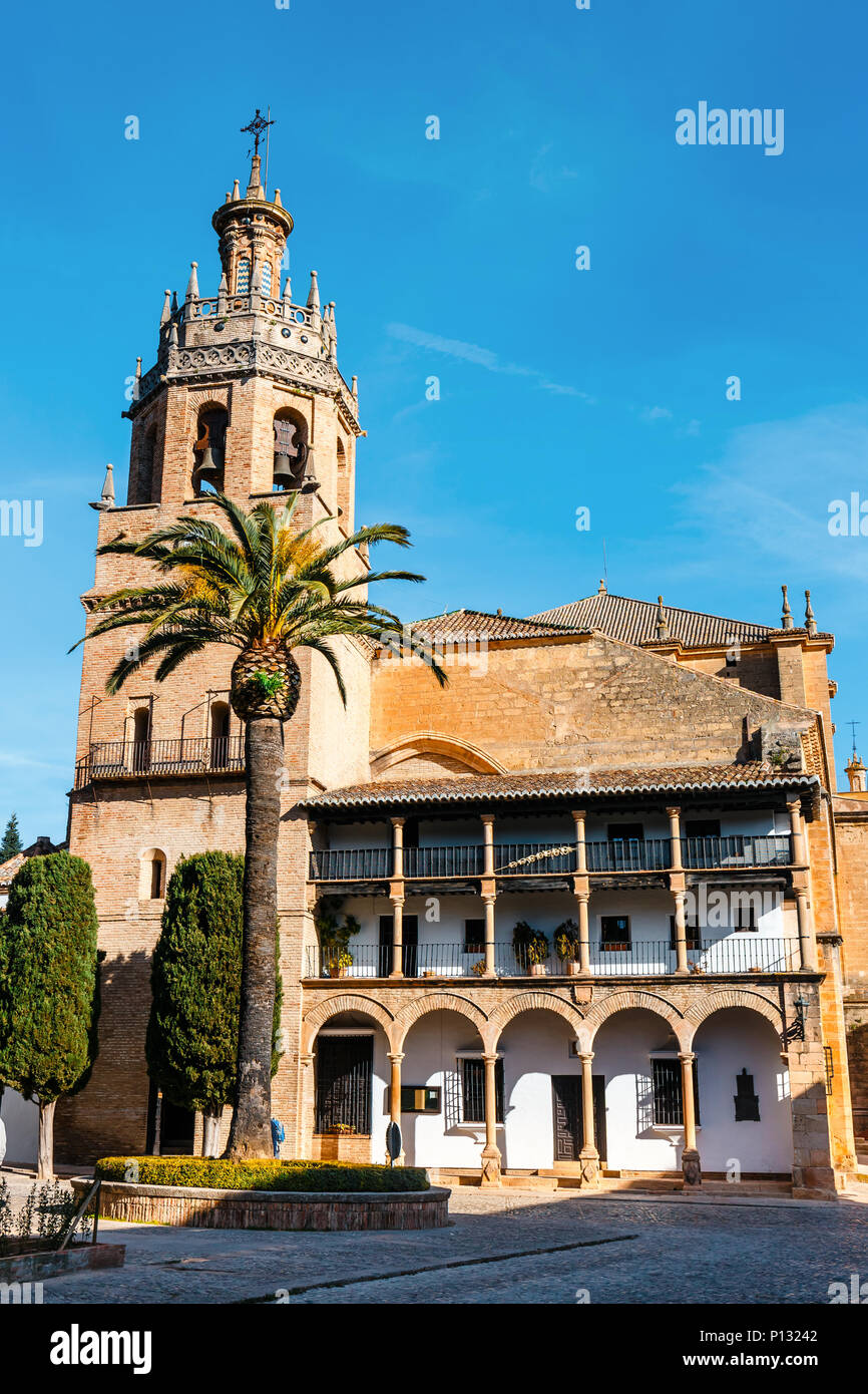 Plaza Duguesa de Parcent square à Ronda, Andalousie, Espagne Banque D'Images