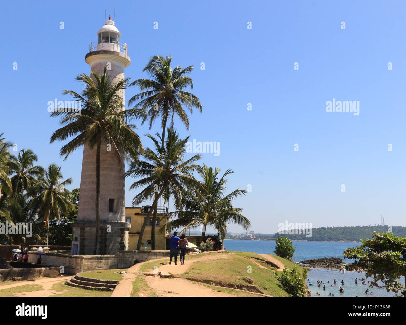 Le phare de Fort Galle, Sri Lanka Banque D'Images