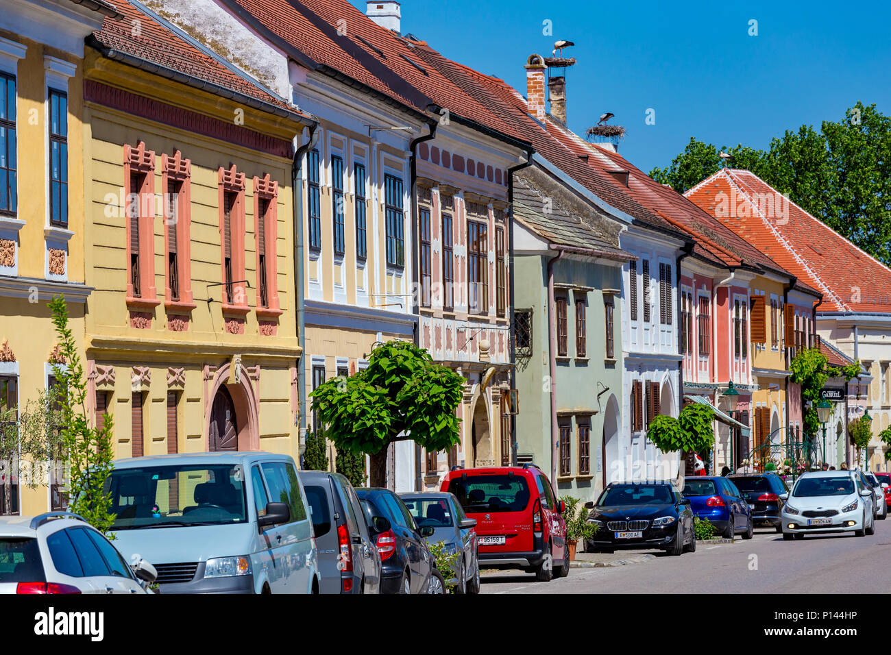 Joli petit village autrichien de rouille. 06. 05. 2018 L'Autriche Banque D'Images