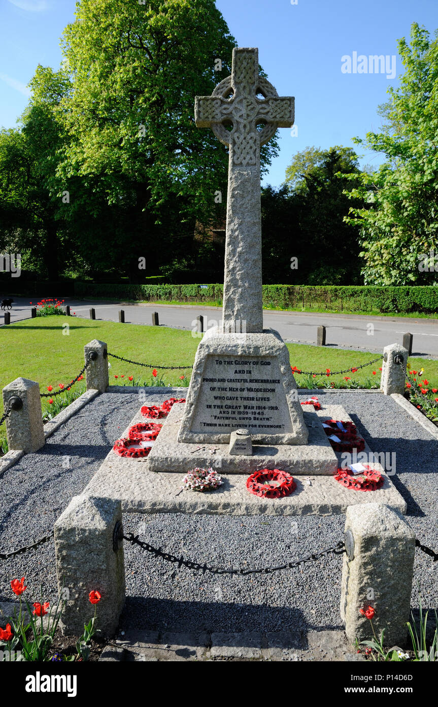 War Memorial ,Waddesdon, Buckinghamshire Banque D'Images