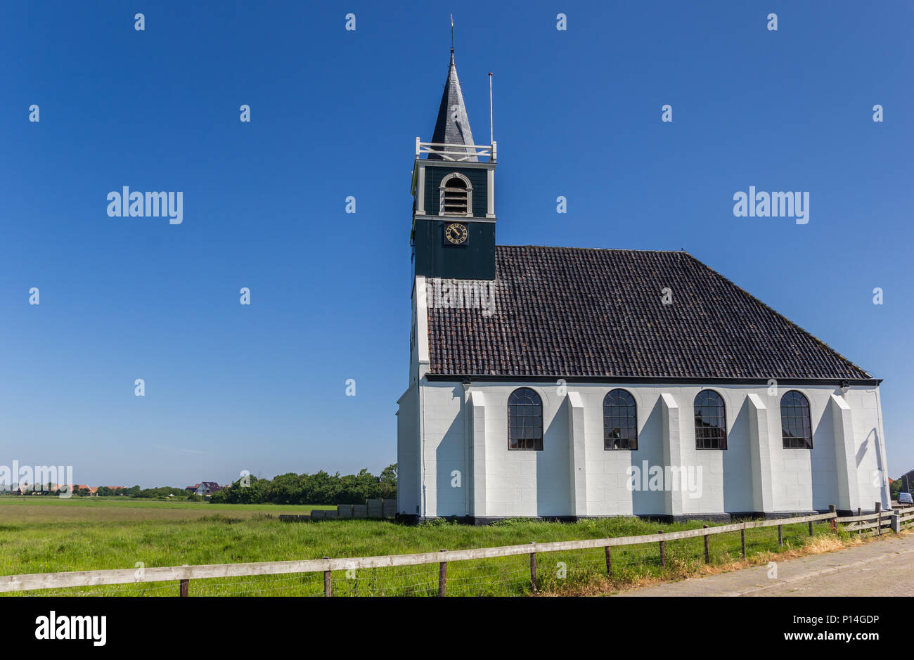 Zeemanskerk dans l'église sur l'île de Texel Oudeschild, Holland Banque D'Images