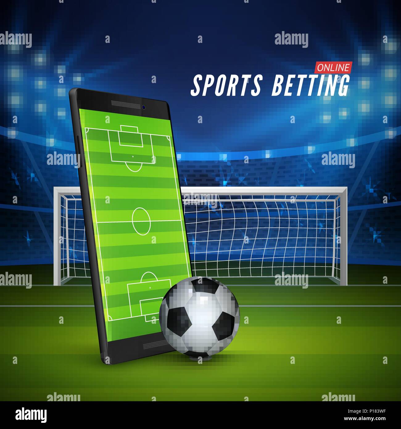 E-sports, Sport En Ligne Esport, Balle Et Terrain De Football Illustration  Stock - Illustration du sport, retrait: 199403199