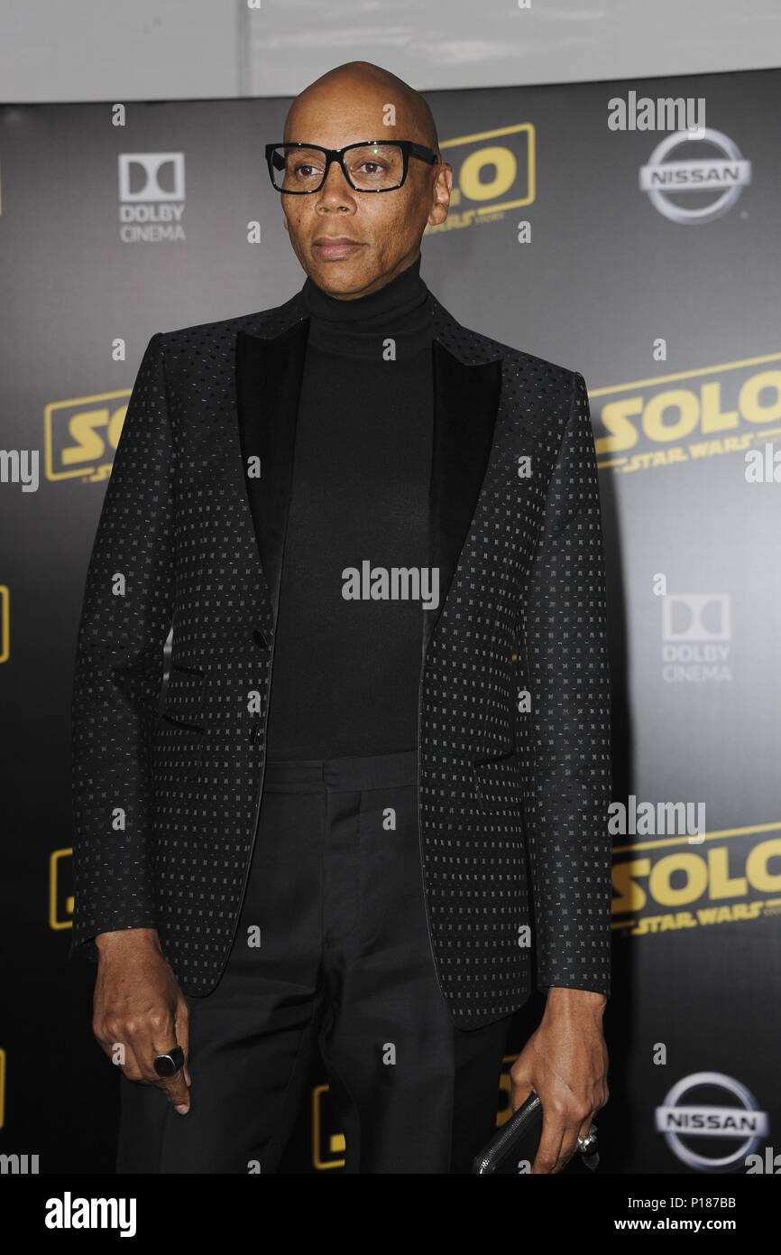 Un Solo premiere histoire Star Wars comprend : Ru Paul Où : Los Angeles, California, United States Quand : 10 mai 2018 : Crédit/WENN.com Apega Banque D'Images