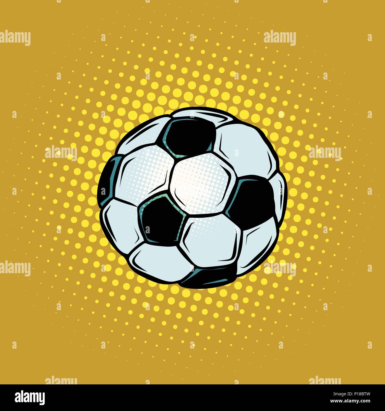 Ballon de soccer de football Illustration de Vecteur
