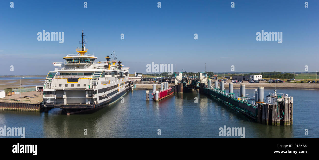 Panorama de l'embarcadère des ferries de Texel, Nethelands Banque D'Images