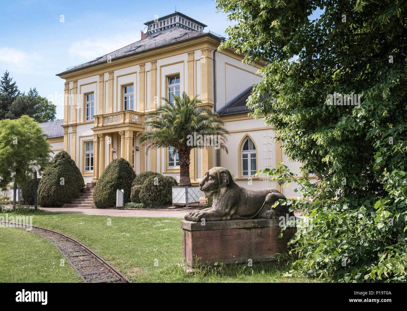 Un jardin botanique Palmengarten, dans le quartier de Westend sud de Francfort am Main, Hesse, Allemagne. Banque D'Images