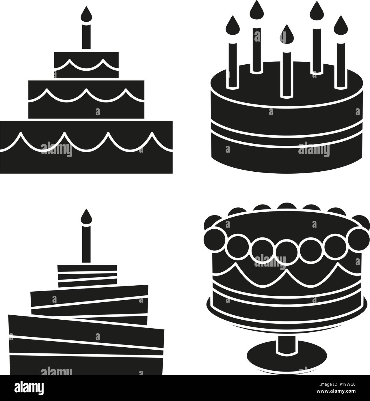 Gateau D Anniversaire Noir Et Blanc Ensemble Silhouette Image Vectorielle Stock Alamy Gateau D Anniversaire Noir Et Blanc Ensemble Silhouette Image Vectorielle Stock Alamy