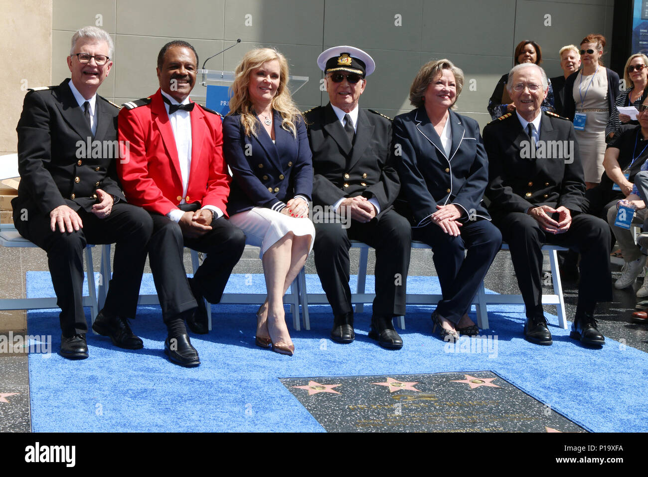 Princess Cruises et la distribution originale de "le bateau d'amour' de recevoir un ami de l'Hollywood Walk of Fame Star honoraire à plaque Kodak Theater avec : Fred Grandy, Ted Lange, Jill Whelan, Gavin MacLeod, Lauren Tewes, Bernie Kopell Où : Los Angeles, California, United States Quand : 10 mai 2018 Credit : Nicky Nelson/WENN.com Banque D'Images