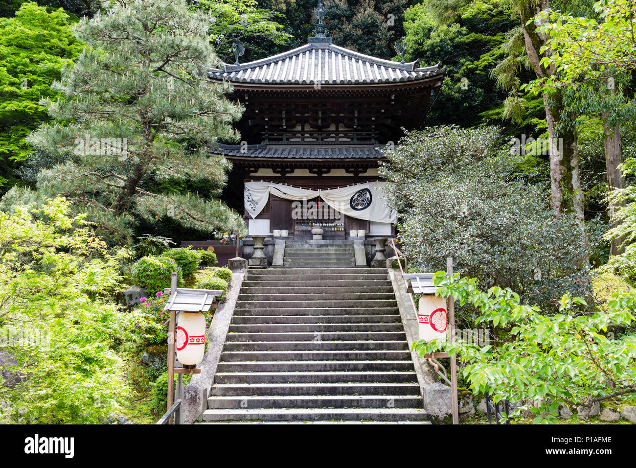 Étapes menant vers la de la Temple de Chion-in, Kyoto, Japon Banque D'Images