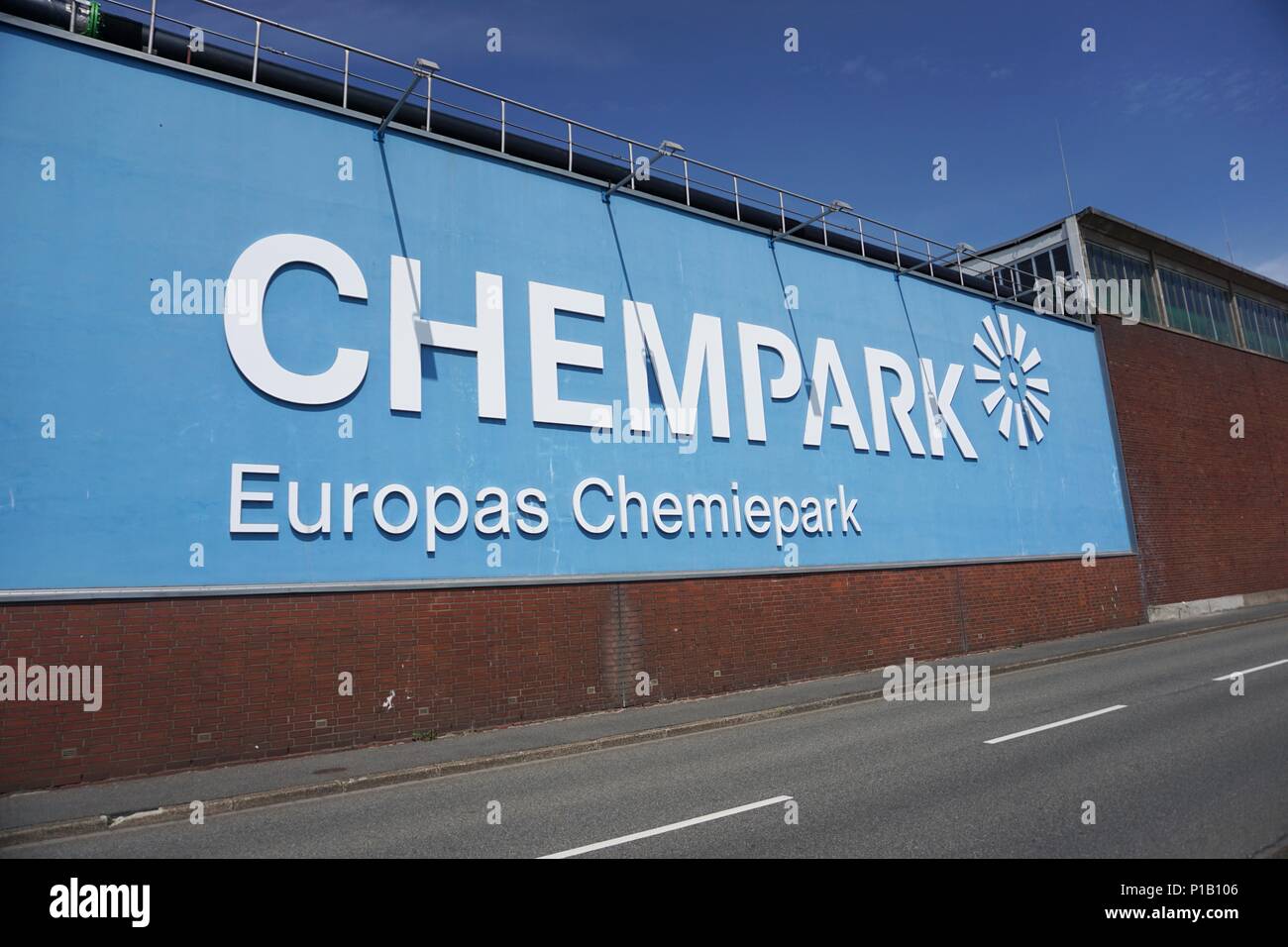 Centres Chempark industrie chimique en Allemagne Krefeld Banque D'Images