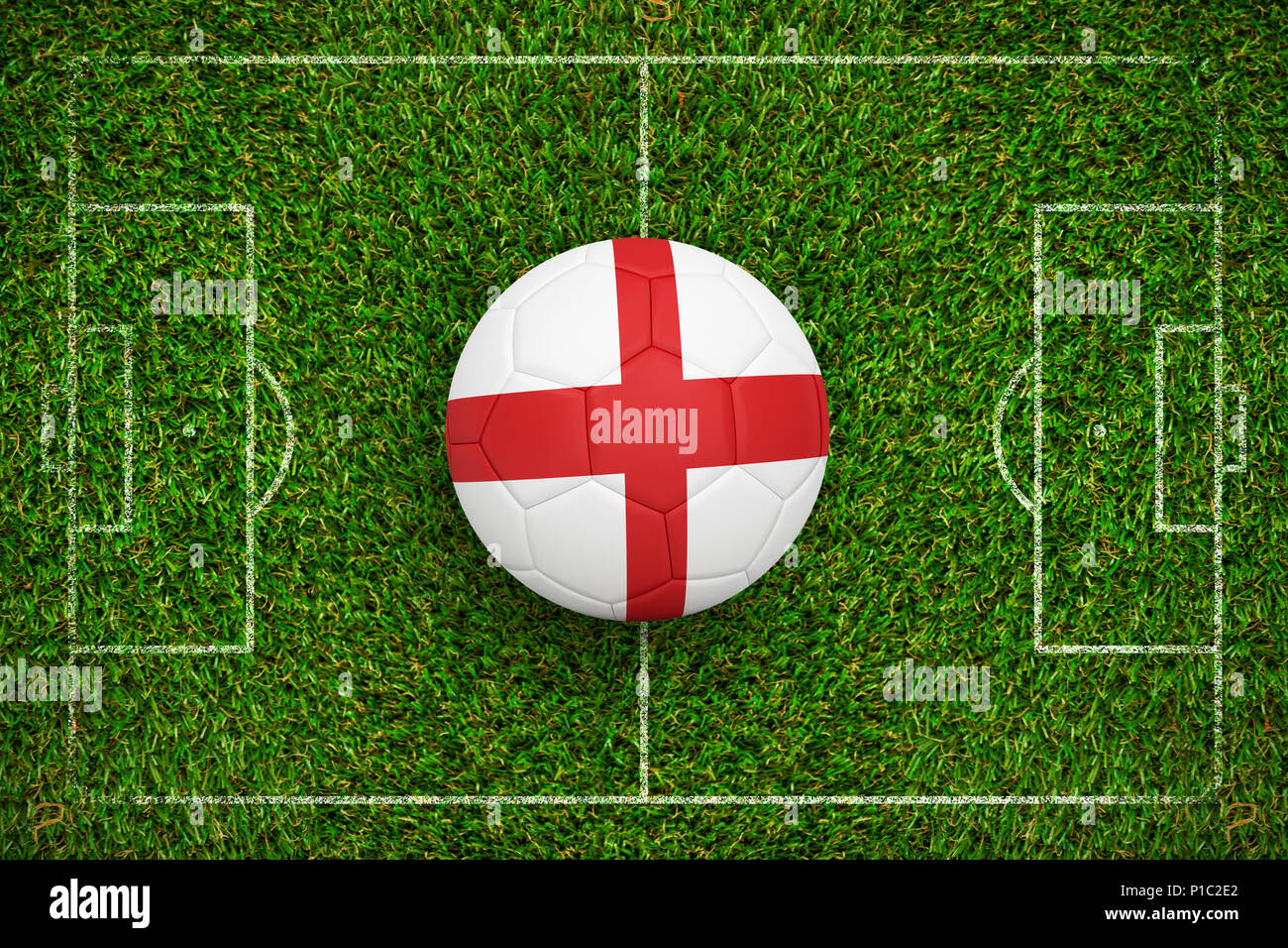 Image composite du football en Angleterre couleurs Banque D'Images