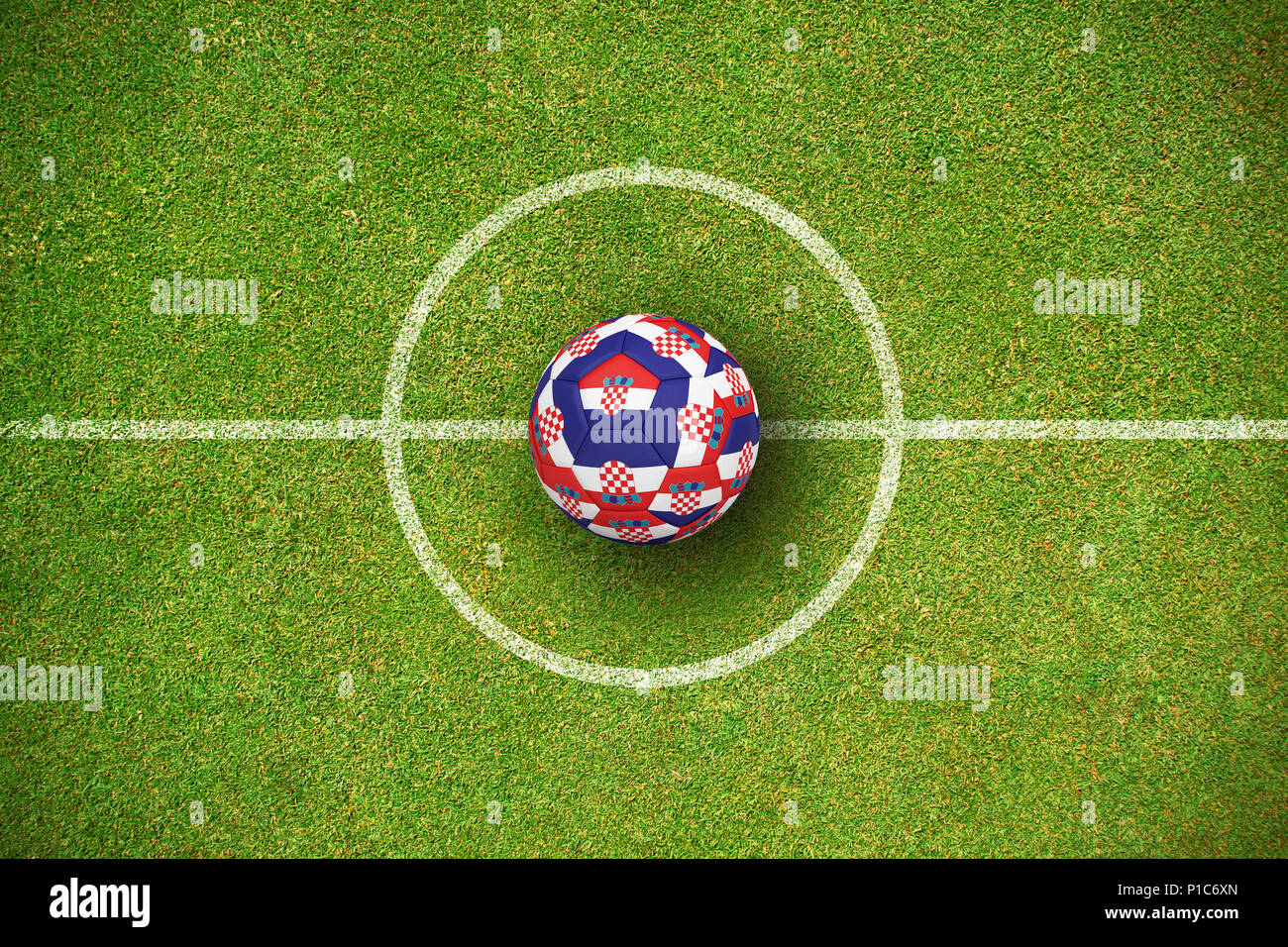 Image composite du football en Croatie couleurs Banque D'Images