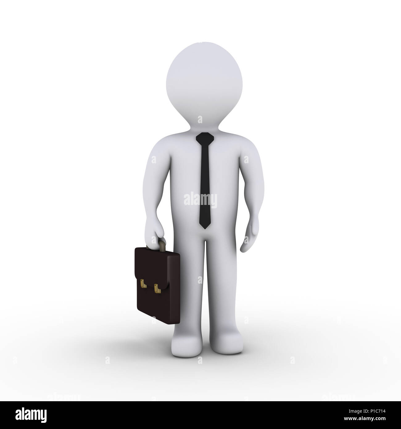 Portrait 3d'une valise Banque D'Images