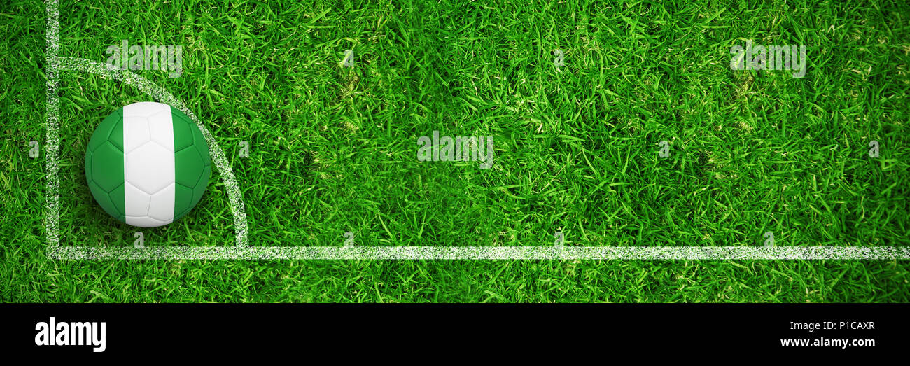 Image composite du football au Nigeria couleurs Banque D'Images