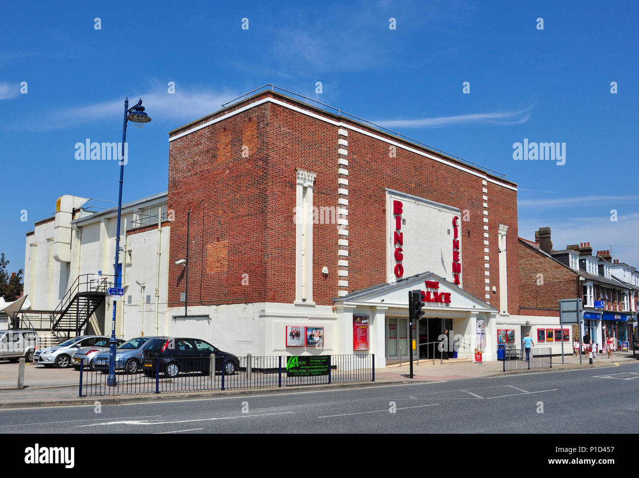 Le Palace Cinéma et salle de bingo, Crescent Road, Felixstowe, Suffolk, Angleterre, RU Banque D'Images