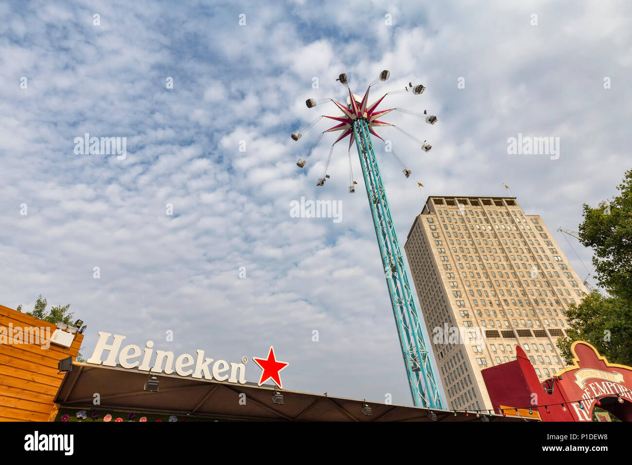 Londres, ANGLETERRE - 18 août : Le Star Flyer ride à Londres, Angleterre le 18 août 2016. Banque D'Images