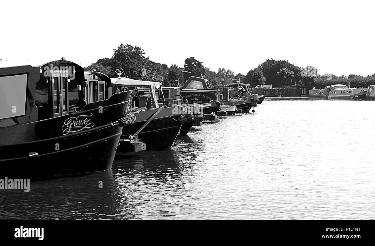 Chambre Bateaux & péniches à Rufford Marina. UK. Banque D'Images