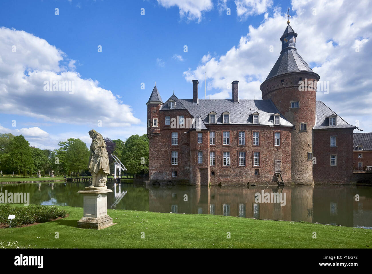 Château d'Anholt, Borken, Rhénanie du Nord-Westphalie, Allemagne Banque D'Images