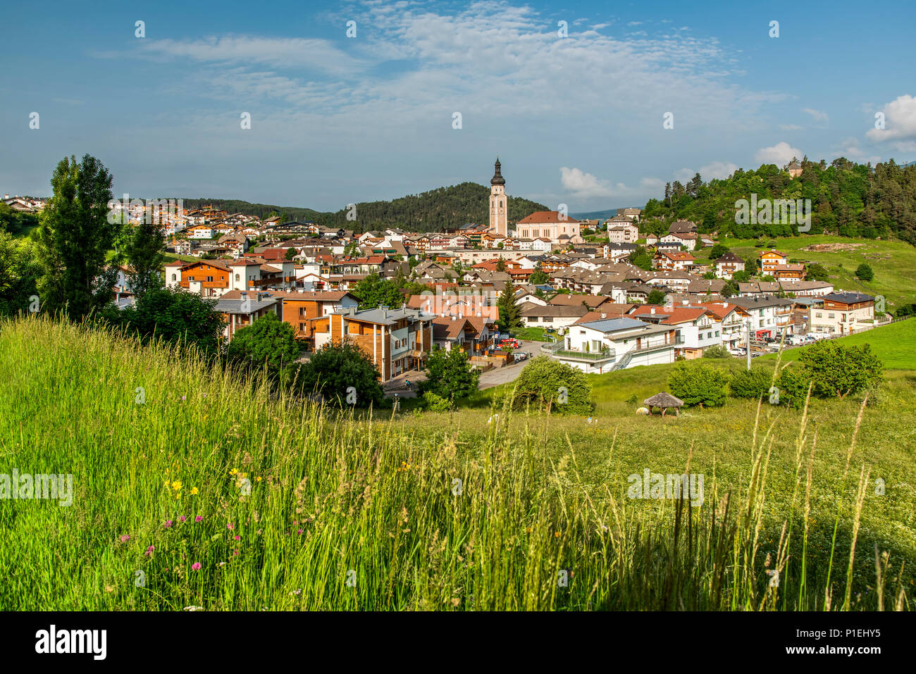 Castelrotto - Kastelruth, Trentin-Haut-Adige - Tyrol du Sud, Italie Banque D'Images