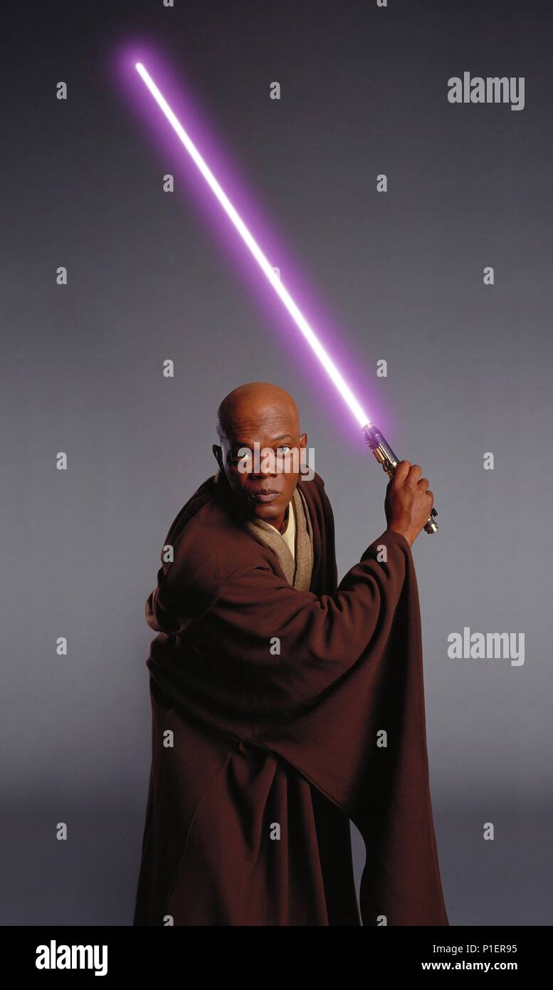 Titre original : STAR WARS : Épisode III - LA REVANCHE DES SITH. Titre en anglais : STAR WARS : Épisode III - LA REVANCHE DES SITH. Film Réalisateur : GEORGE LUCAS. Année : 2005. Stars : Samuel L. Jackson. Credit : LUCASFILM / HAMSHERE, KEITH / Album Banque D'Images