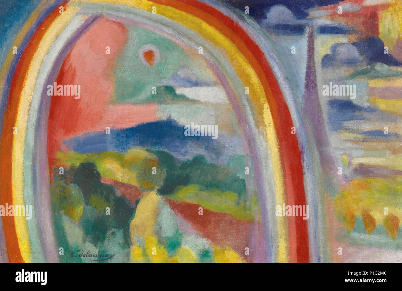 'Paris C3A0 l'Arc-en-ciel' par Robert Delaunay, 1914. Banque D'Images
