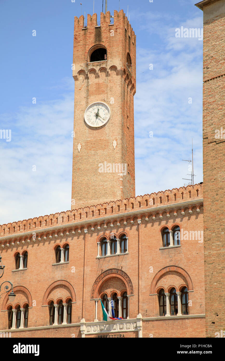 Torre Civica / Tour Municipale, Treviso, Italie. Banque D'Images