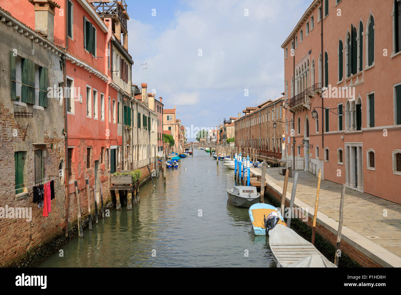 Le Rio della Madonna dell'Orto, Venise, Italie. Banque D'Images