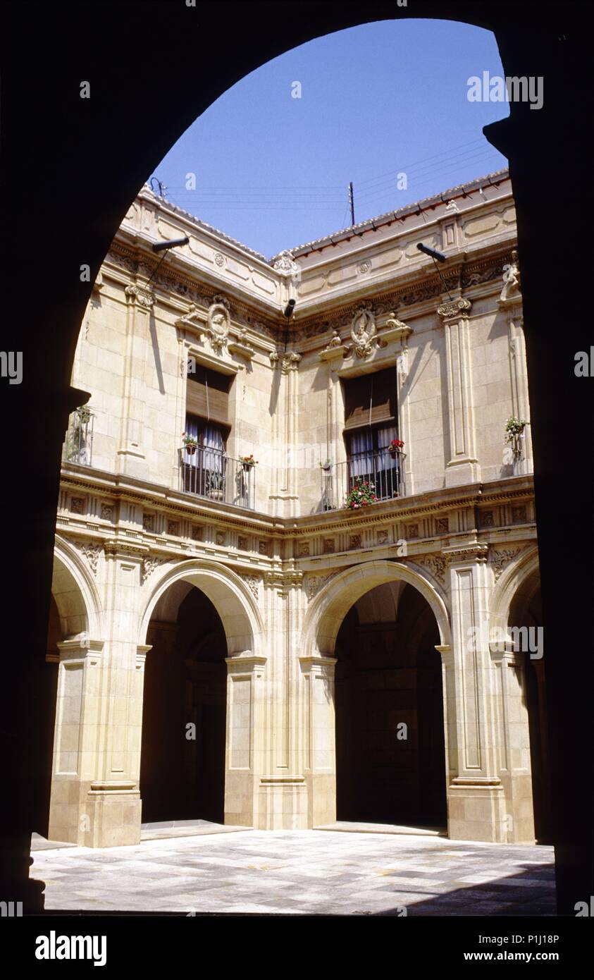 Espagne - La Huerta de Murcia (district) - MURCIA. Murcia, Palacio Episcopal. Banque D'Images