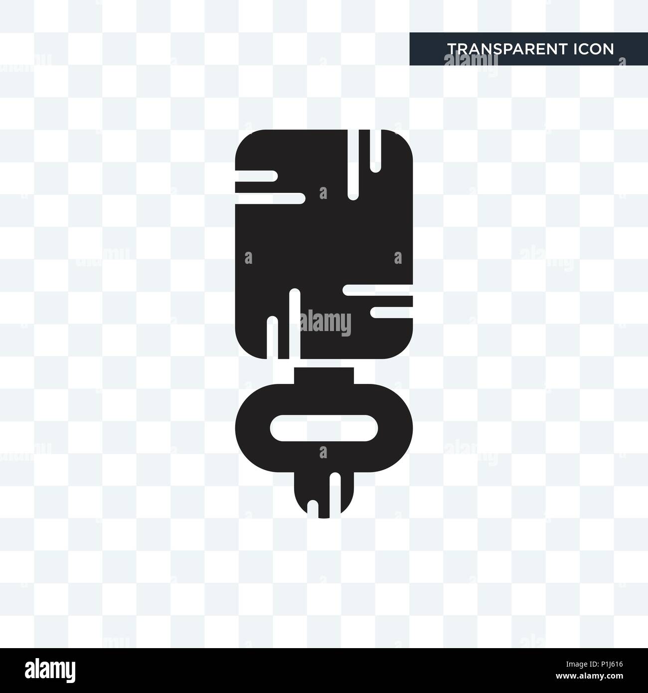 Icône vecteur Microphone isolé sur fond transparent, logo micro concept Illustration de Vecteur