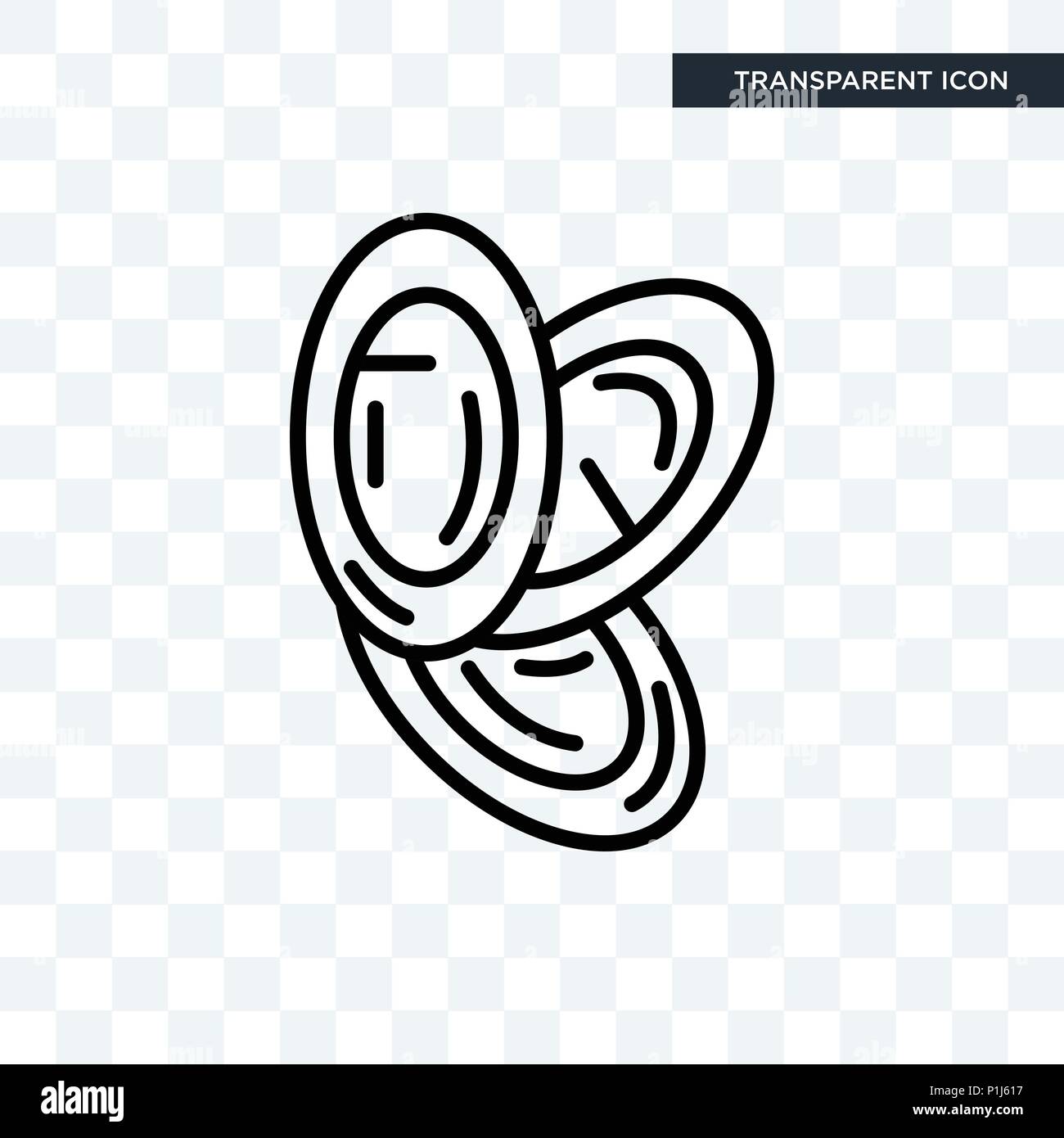 Icône vecteur pile plats isolé sur fond transparent, concept logo pile plats Illustration de Vecteur