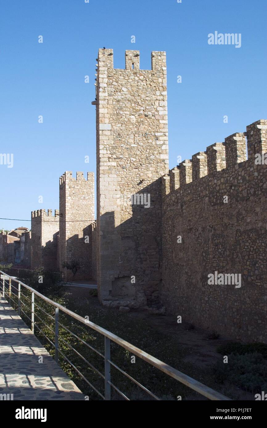 Conca de Barberà : Montblanc ; murallas medievales de la ciudad. Banque D'Images