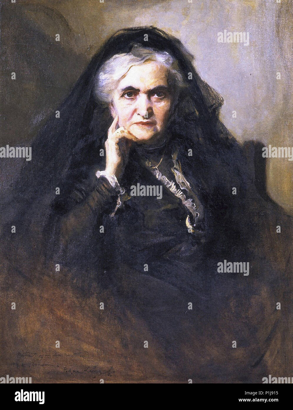 László FüLöp Elek - Mère de l'artiste 2 Banque D'Images