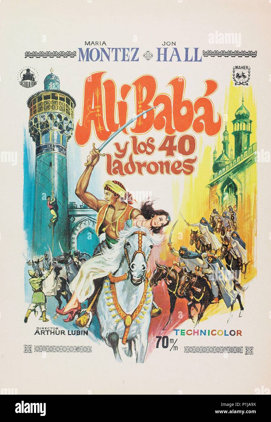 Titre original : ALI BABA ET LES quarante voleurs. Titre en anglais : ALI BABA ET LES quarante voleurs. Directeur de film : ARTHUR LUBIN. Année : 1944. Credit : UNIVERSAL PICTURES / Album Banque D'Images