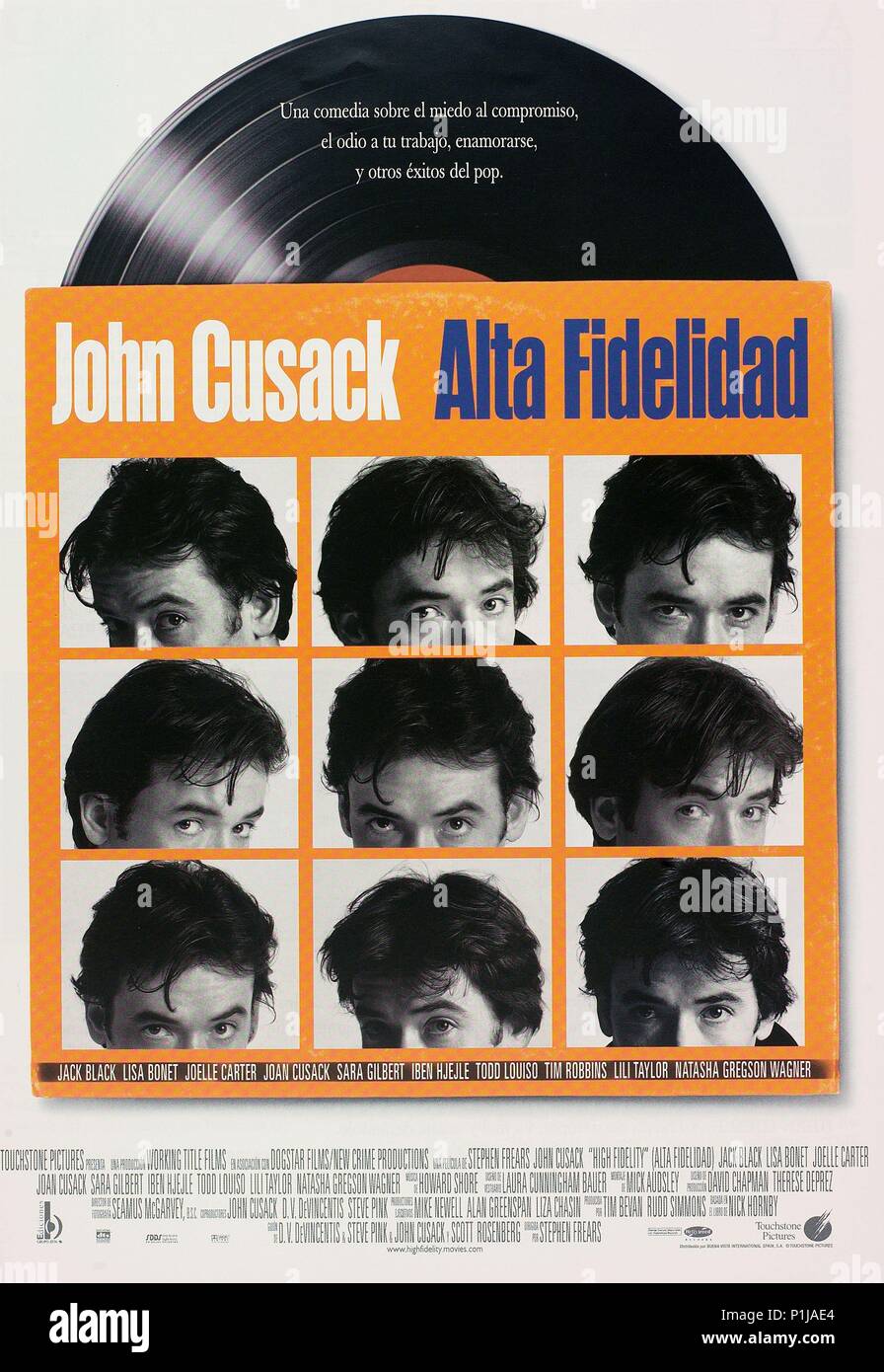 Titre original : HIGH FIDELITY. Titre en anglais : la haute fidélité. Film Réalisateur : Stephen Frears. Année : 2000. Banque D'Images