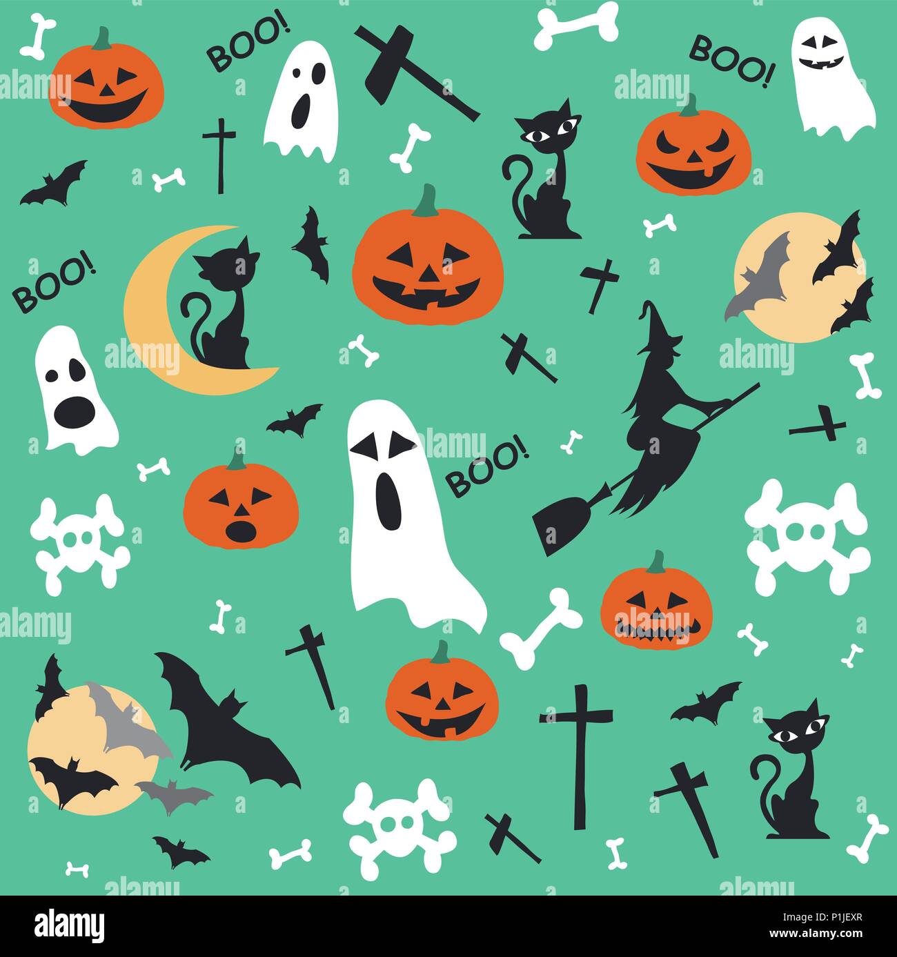Happy Halloween wallpaper Illustration de Vecteur