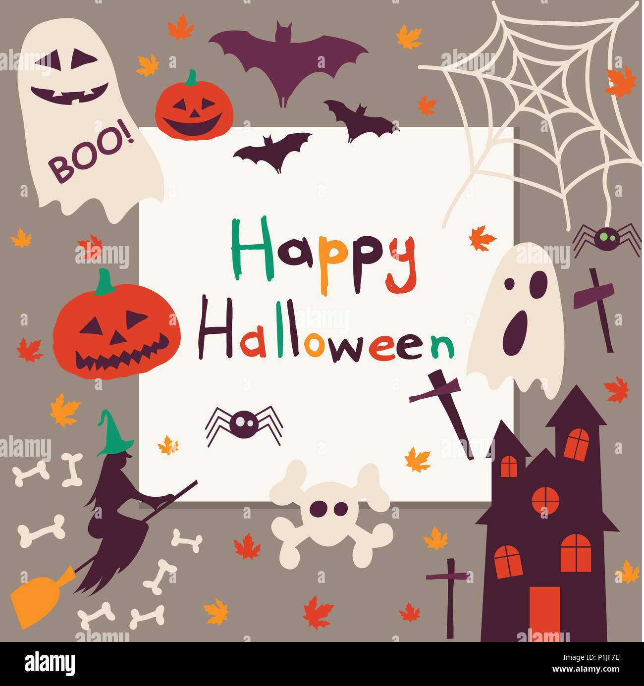 Happy Halloween wallpaper Illustration de Vecteur