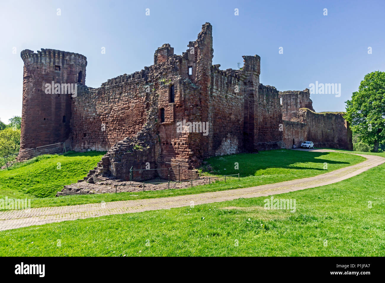 Environnement historique Ecosse Bothwell Castle en Uddingston Lanarkshire Scotland UK Banque D'Images