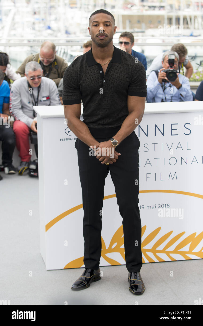 71e Festival du Film de Cannes annuel - 'Fahrenheit 451' - Photocall avec : Michael B Jordan Où : Cannes, France Quand : 12 mai 2018 Credit : Euan Cherry/WENN Banque D'Images