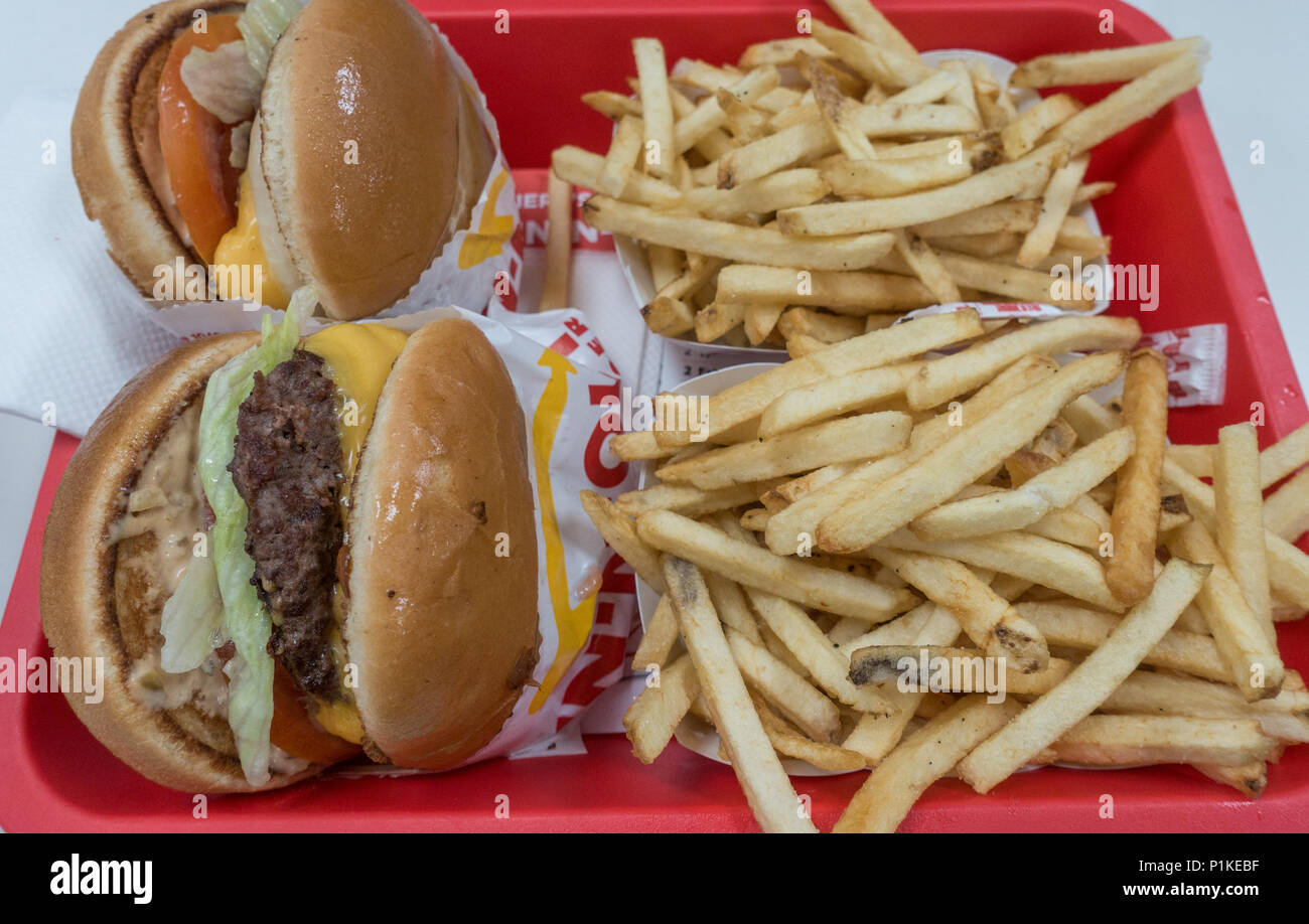 Dans N Out burger chaîne de restaurant à Las Vegas, Nevada, USA Photo Stock  - Alamy