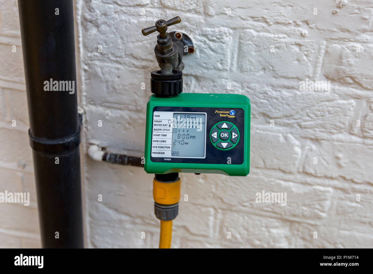 Un jardin numérique programmable minuterie de l'eau pour l'accueil Banque D'Images