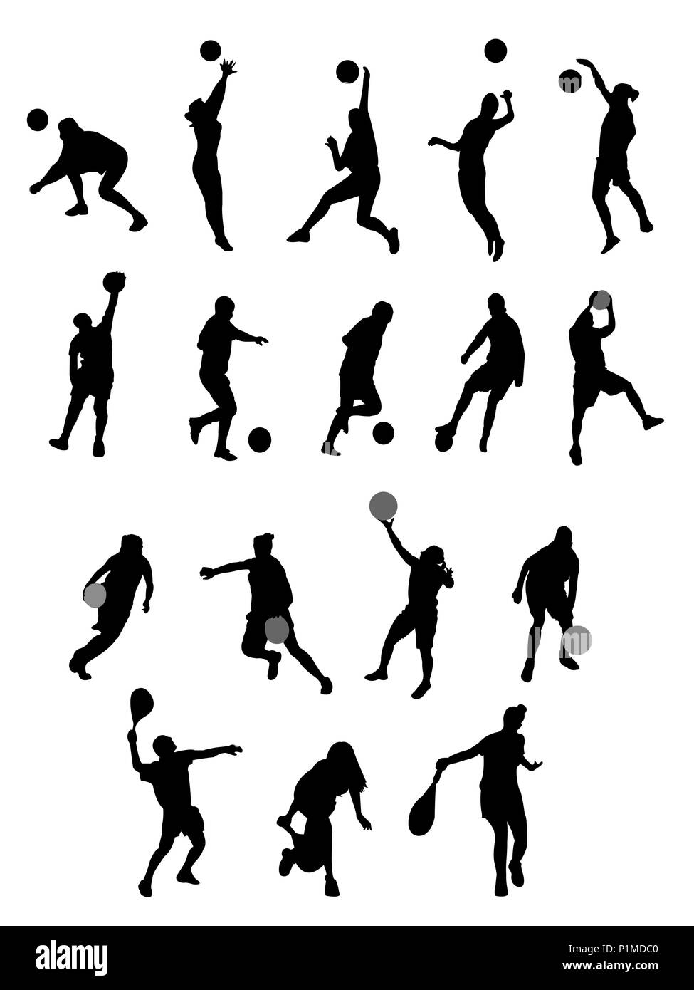 Sport Silhouette Illustration de Vecteur