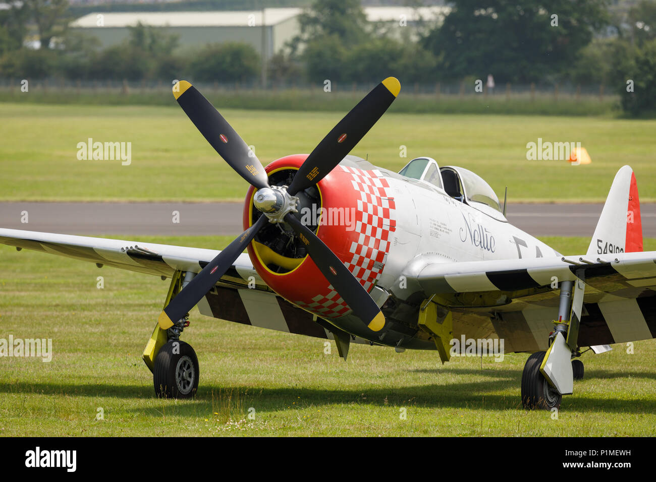 Republic P-47D Thunderbolt un Américain world war two vintage fighter surnommé la verseuse Banque D'Images