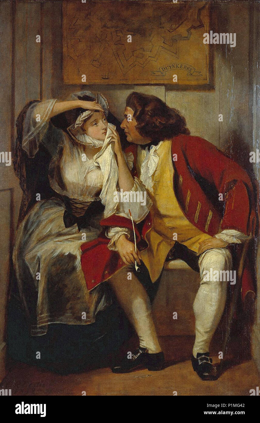 Leslie Charles Robert - une scène de Tristram Shandy (Oncle Toby et de la Veuve Wadman) 1 Banque D'Images